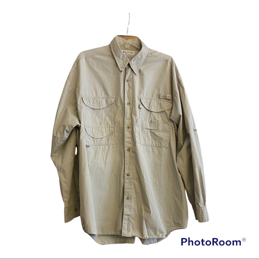 MENS Columbia SPORTS FISHING PFG Shirt XL Made in USA